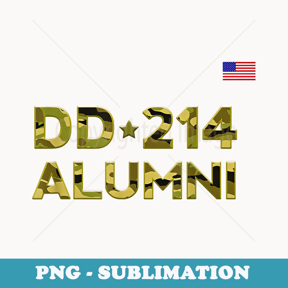 DD-214 Alumni T Retirement Military Discharge DD214 - Retro PNG Sublimation Digital Download