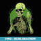 Skeleton Drinking Margarita Cocktail Skeleton Halloween - Modern Sublimation PNG File