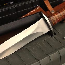 tactical battle ready d2 tool steel full tang fixed blade combat dagger knife with leather sheath, best men gifts