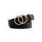 Unisex Double Circle Belt With Gold Bucklejpg