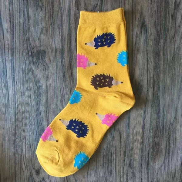 Cute Animal Print Hedgehog Socks (2).jpg
