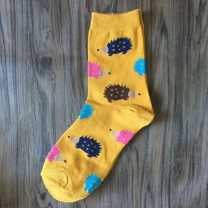 Cute Animal Print Hedgehog Socks (2).jpg