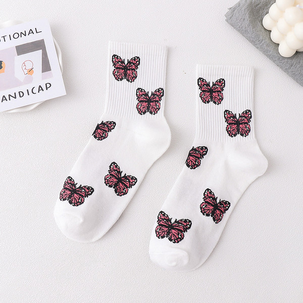 Cute Butterfly Print Crew Socks (5).jpg