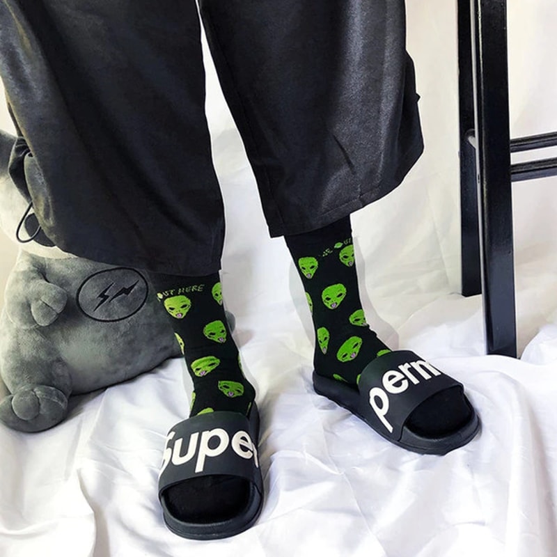 Unisex Space Alien Socks (1).jpg