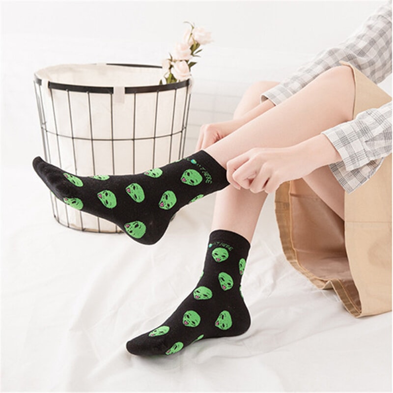 Unisex Space Alien Socks (4).jpg