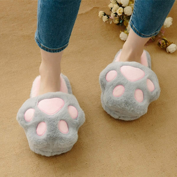 Fluffy Kitty Cat Paws Slippers (6).jpg