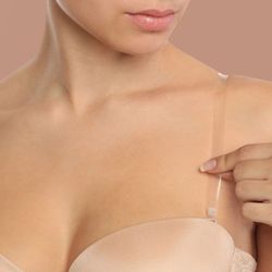 3-pair adjustable transparent clear bra straps - invisible & transparent – perfect gift