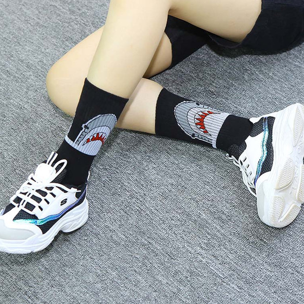 Grey & White Cotton Shark Socks (1).jpg