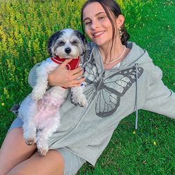 polyester butterfly zipper hoodie