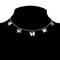 Butterfly chain choker necklace for women