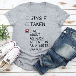 white crayon t-shirt