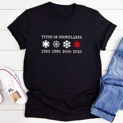 Types Of Snowflakes T-Shirt