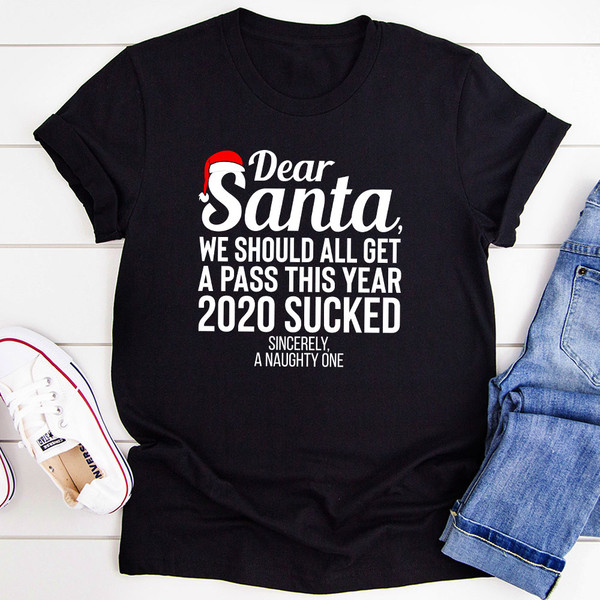 Dear Santa We Should All Get A Pass This Year T-Shirt.jpg