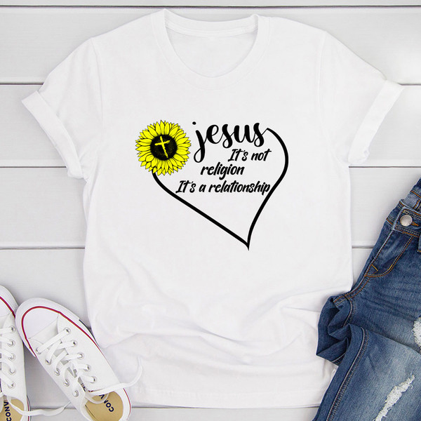 Jesus Is Not Religion T-Shirt.jpg
