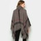 Cozy Poncho Sweater grey