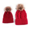 Warm matching beanies for moms and toddlers
