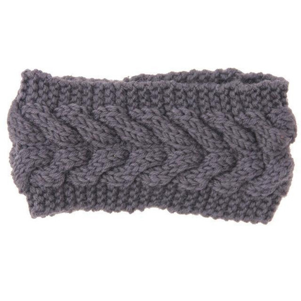 Chic cozy headband paired with a winter scarf