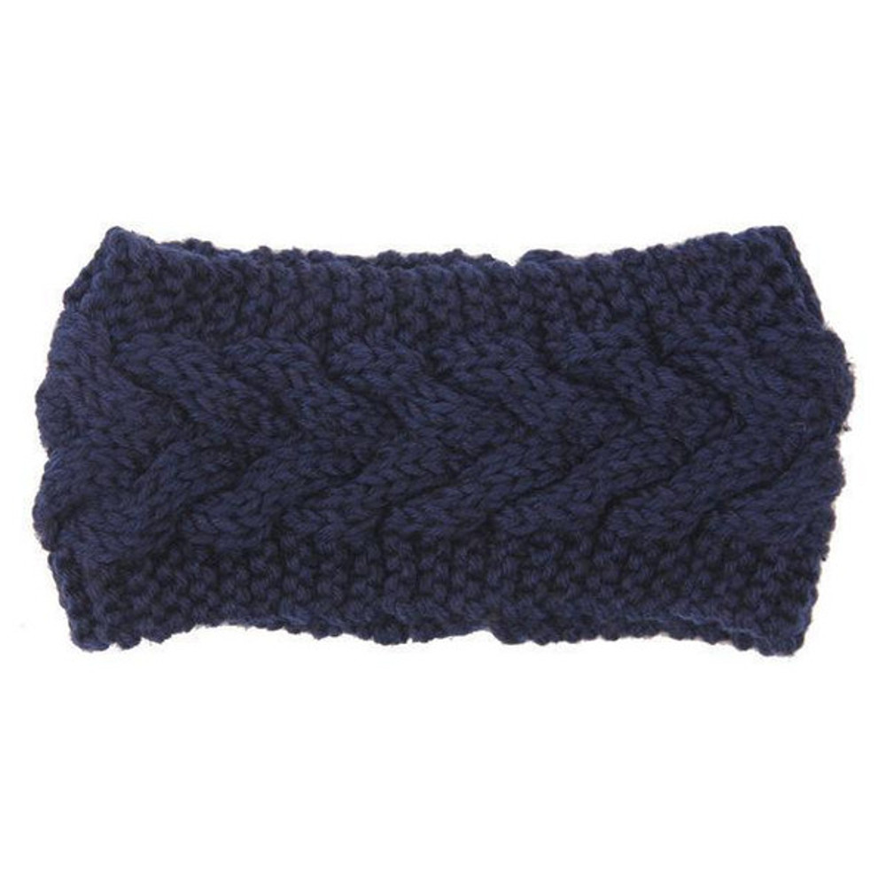 Adjustable knit ear warmers in pastel colors