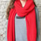 Convertible Scarf Sweater red