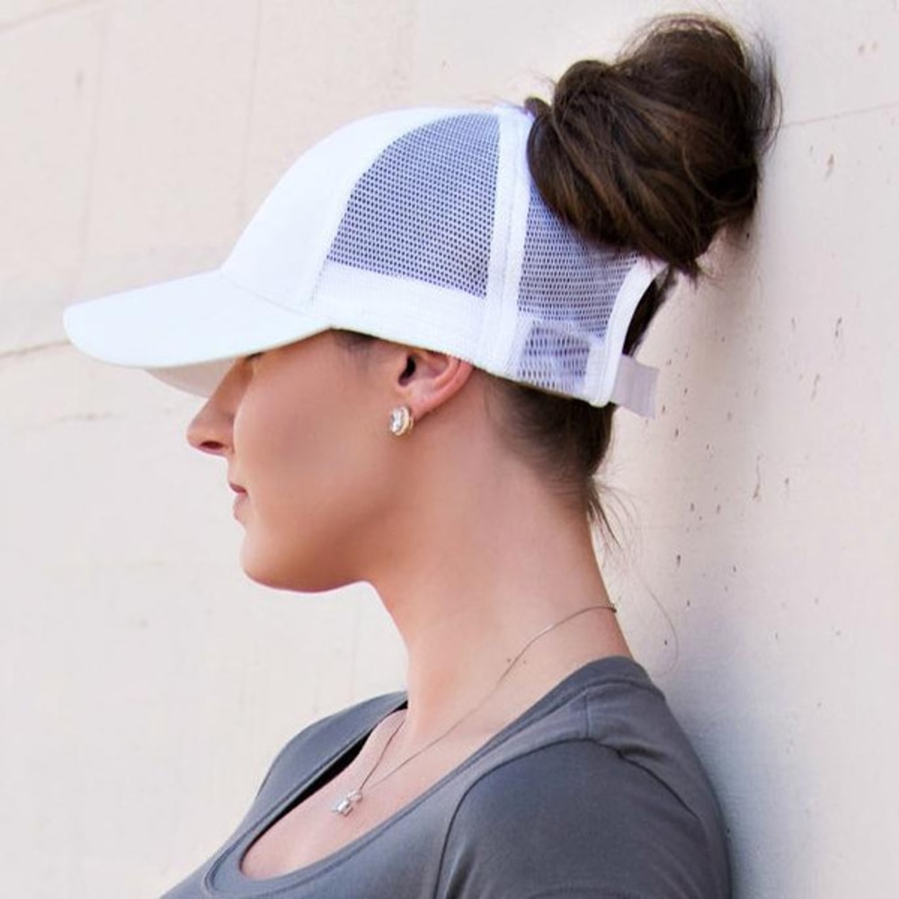 high ponytail cap perfect for running