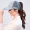 sporty ponytail baseball cap for active wea