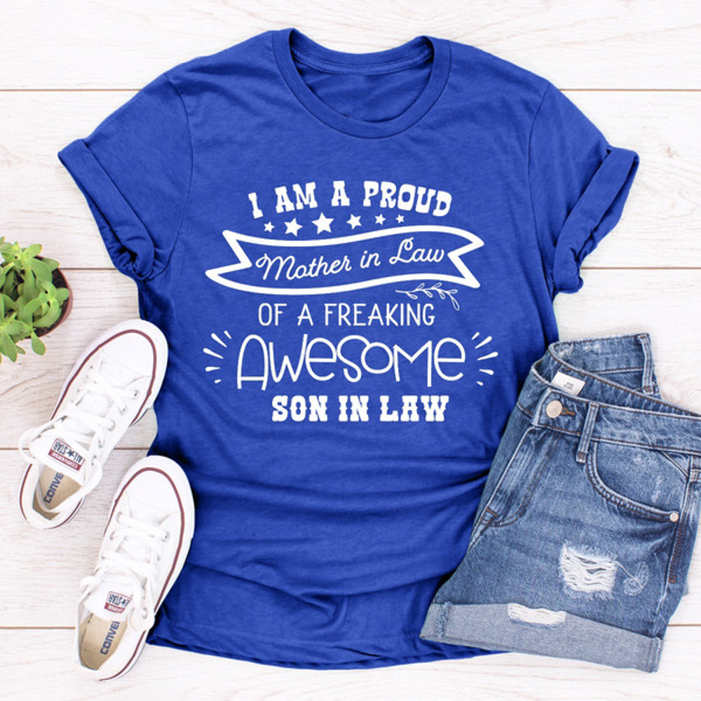 I Am A Proud Mother In Law blue