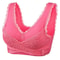 Adjustable lacestrap wireless bras for allday support