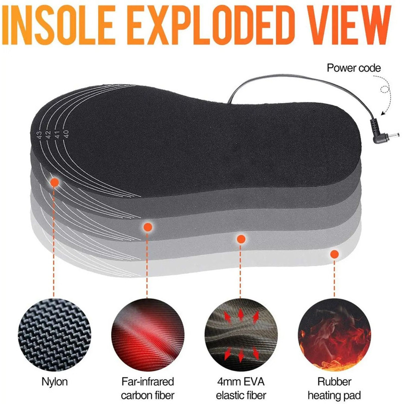 Warm Thermal Insoles for Winter Shoes
