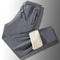 Mens Cashmere Joggers Winter Fleece Lined Jogger Pants Warm Thick Casual Sports Pants 4