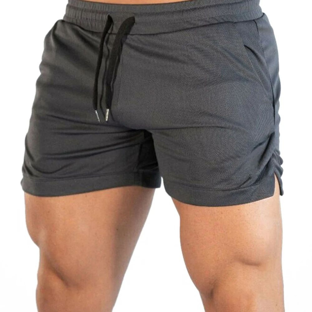 Breathable Gym Running Shorts With Drawstring Waistband Lightweight Workout Bottoms For Men 2