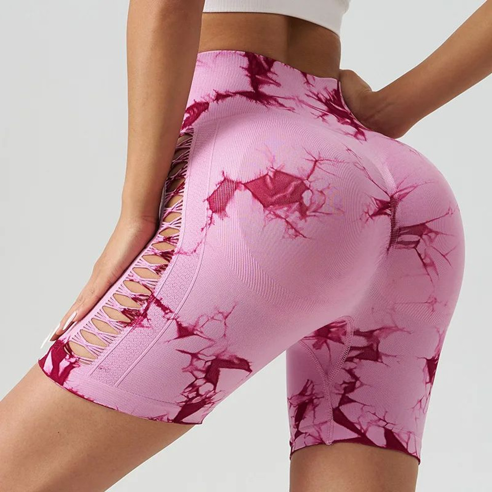 High Waist Tight Cycling Yoga Shorts For Women Gym Running Quick Dry Sports Pants 1