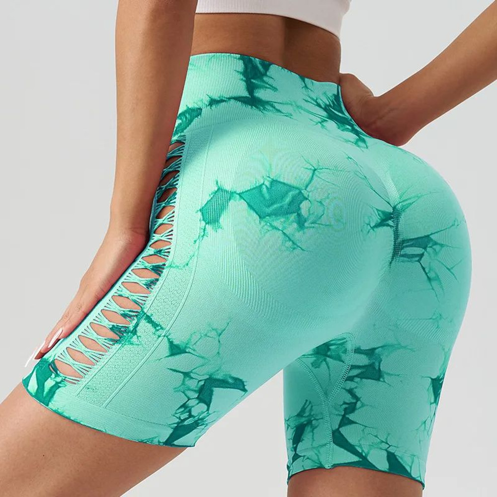 High Waist Tight Cycling Yoga Shorts For Women Gym Running Quick Dry Sports Pants 3