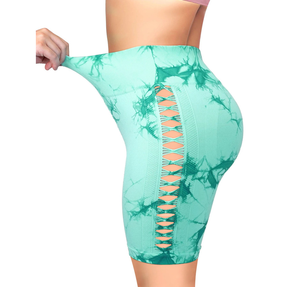 High Waist Tight Cycling Yoga Shorts For Women Gym Running Quick Dry Sports Pants 8