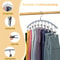Closet Storage Hanger with Clips Space-Saving Hanging Closet Organizer for Clothes & Accessories