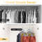 Closet Storage Hanger with Clips Space-Saving Hanging Closet Organizer for Clothes & Accessories