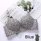 Women Flower Print Seamless Bra Sexy Lingerie Floral Push Up Bras OnePiece Underwear 5