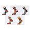 Combed Cotton Mens Compression Dress Socks Colorful Square Pattern 6