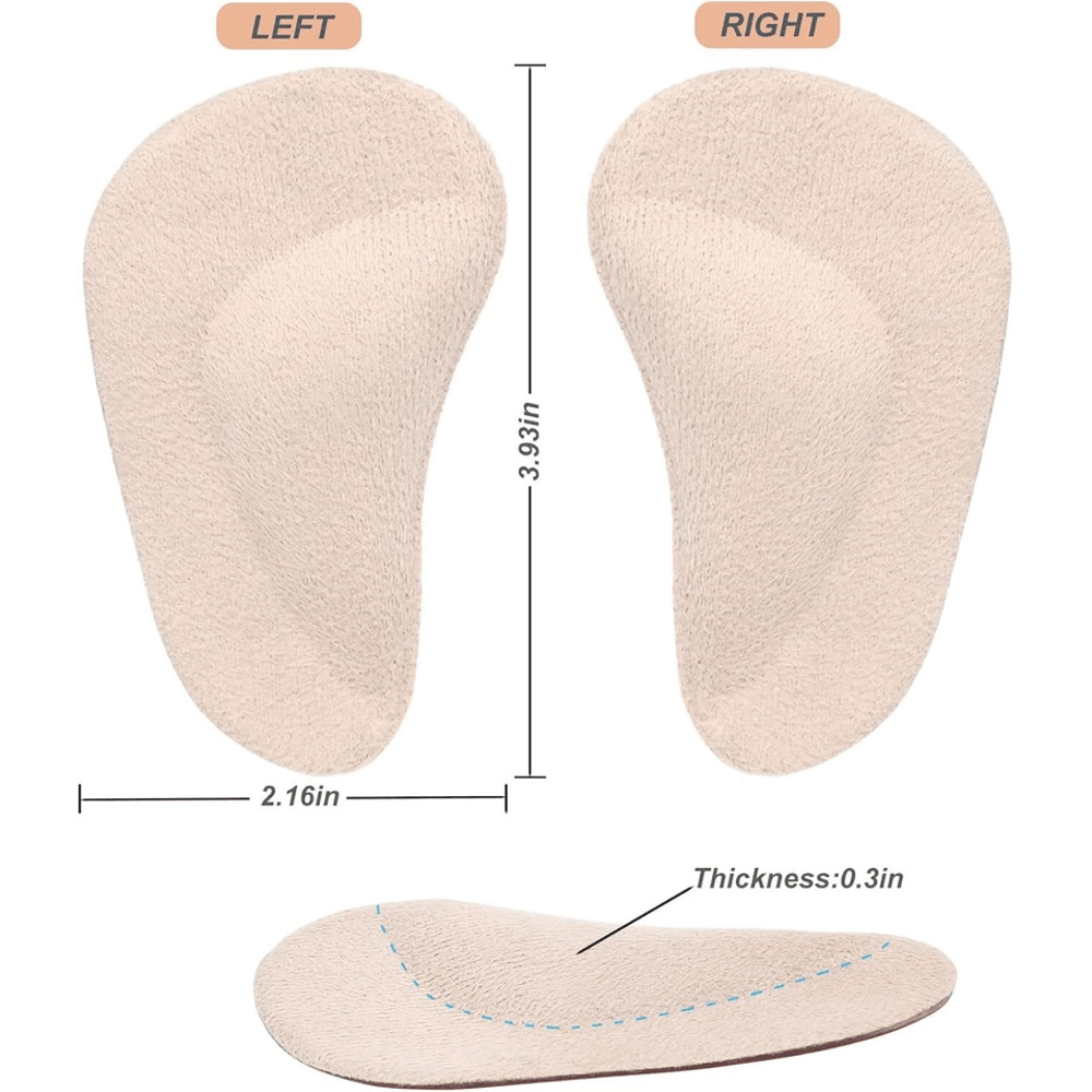 Reusable Gel Arch Support Shoe Insoles For Flat Feet  Heel Pain Relief 3