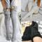 Warm Cable Knit Thigh High Socks For Women Over Knee Long Winter Stockings Boot Warmers 0