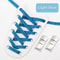 Elastic Laces Sneakers Flats with Cross Buckle, No Tie Shoelaces for Adults Kids, Fashion Glitter Rubber Shoelace Shoe