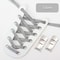 Elastic Laces Sneakers Flats with Cross Buckle, No Tie Shoelaces for Adults Kids, Fashion Glitter Rubber Shoelace Shoe