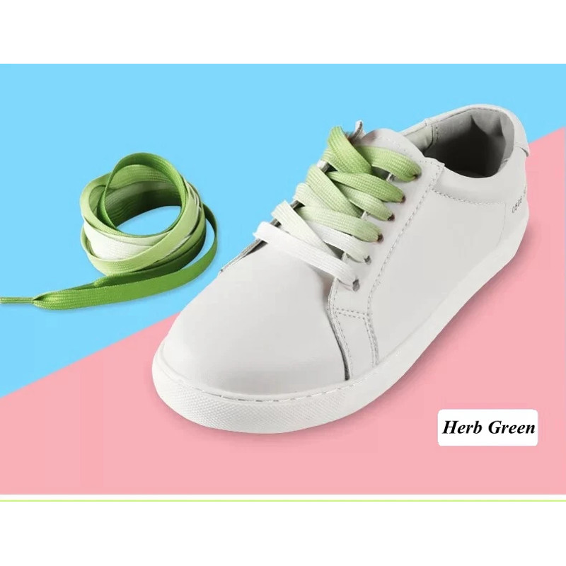 Gradient Shoelaces for Sneakers, Colorful Flat Shoe Laces for Casual Canvas Shoes, Sports Shoes, Trainers & Streetwear
