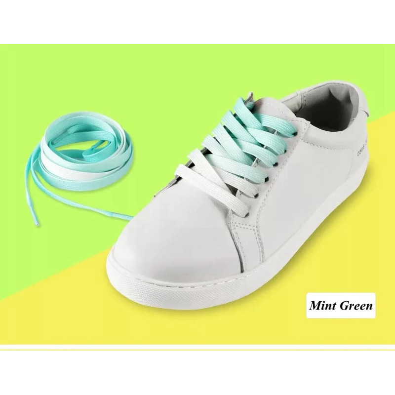 Gradient Shoelaces for Sneakers, Colorful Flat Shoe Laces for Casual Canvas Shoes, Sports Shoes, Trainers & Streetwear