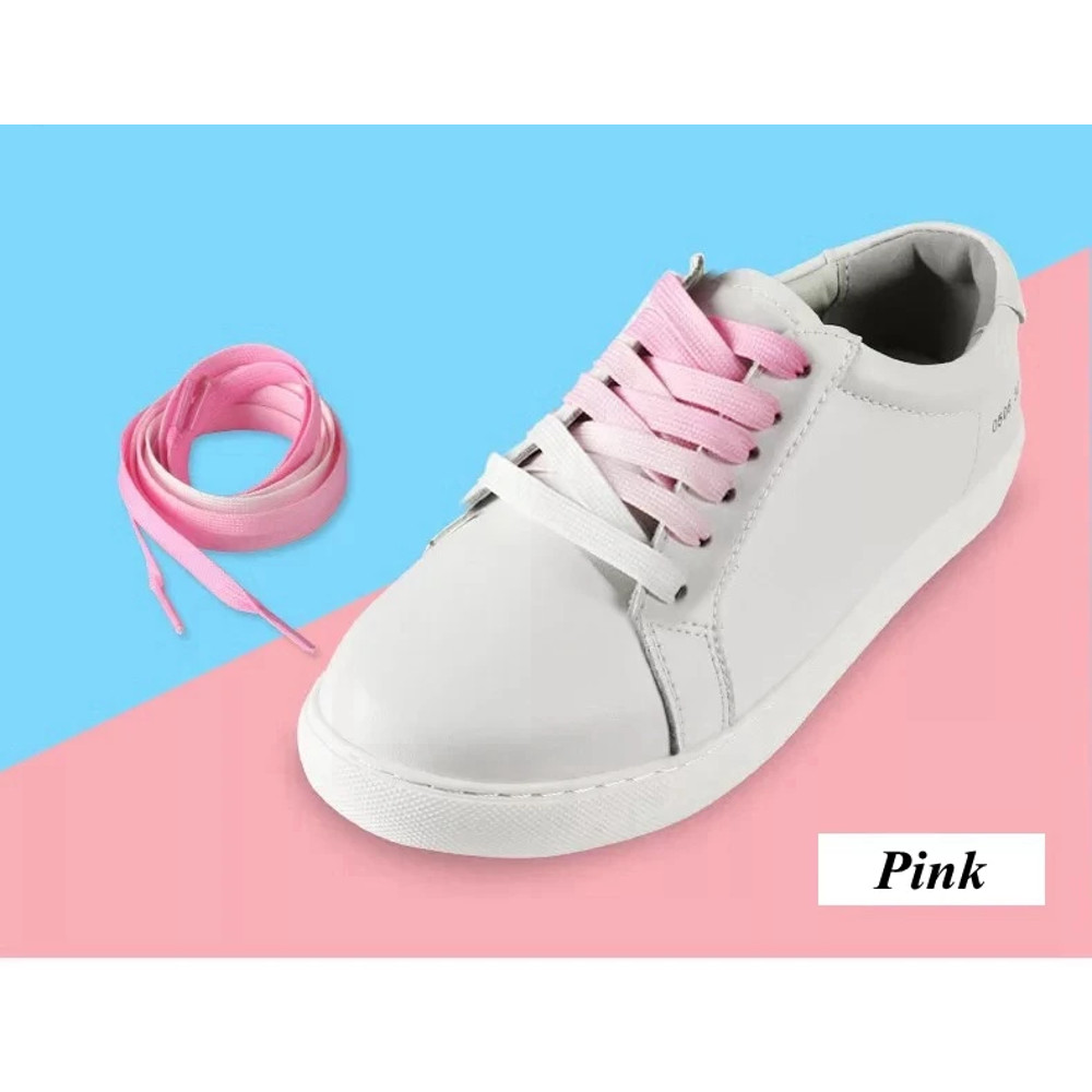 Gradient Shoelaces for Sneakers, Colorful Flat Shoe Laces for Casual Canvas Shoes, Sports Shoes, Trainers & Streetwear