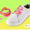 Gradient Shoelaces for Sneakers, Colorful Flat Shoe Laces for Casual Canvas Shoes, Sports Shoes, Trainers & Streetwear