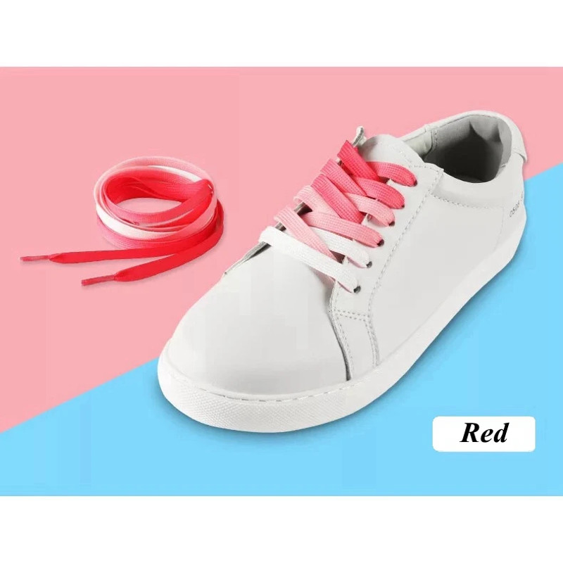 Gradient Shoelaces for Sneakers, Colorful Flat Shoe Laces for Casual Canvas Shoes, Sports Shoes, Trainers & Streetwear