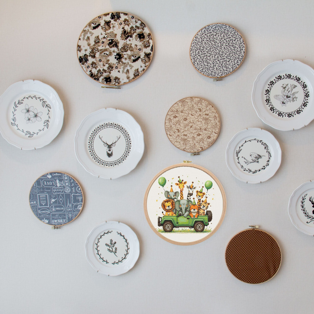 Safari Animals Cross Stitch Pattern PDF Baby Nursery Xstitch Counted Chart Modern Easy Instant Pa 6