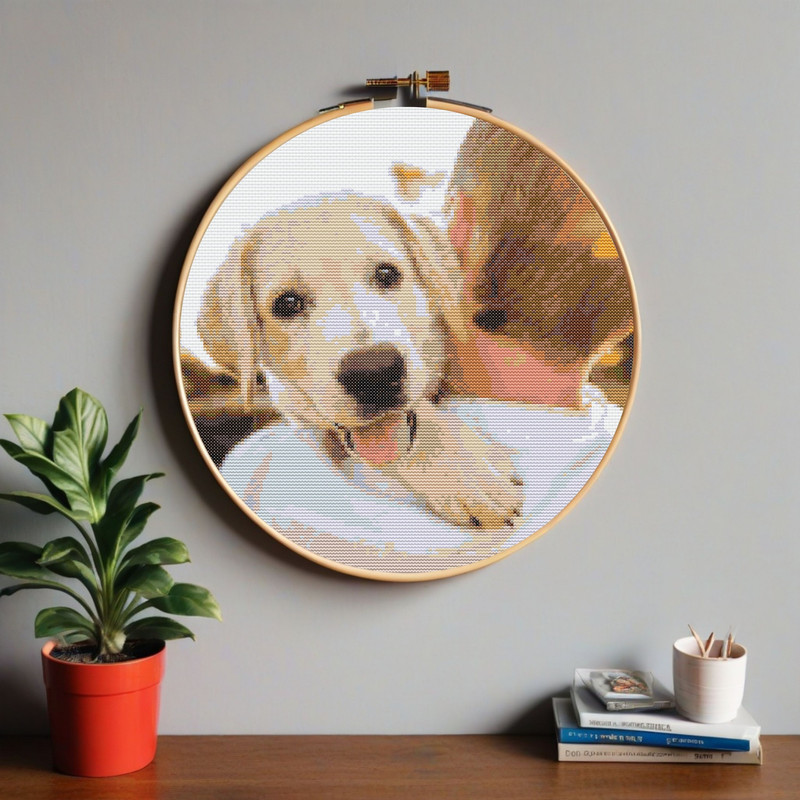Custom Pet Crossstitch Kit Personalized Animal Crossstitch Bundle Pet Crossstitch Kit Custom Pet DI 7