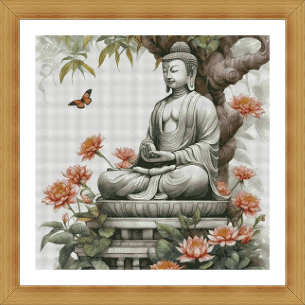 Buddha Surrounded By Lotus Flowers1.jpg