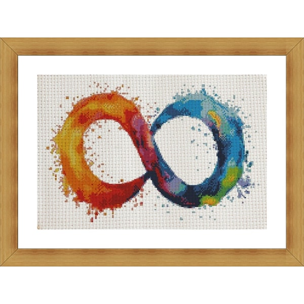 Cross Stitch Pattern ,Colorful Infinity Sign ,Pdf,Instant Do - Inspire ...